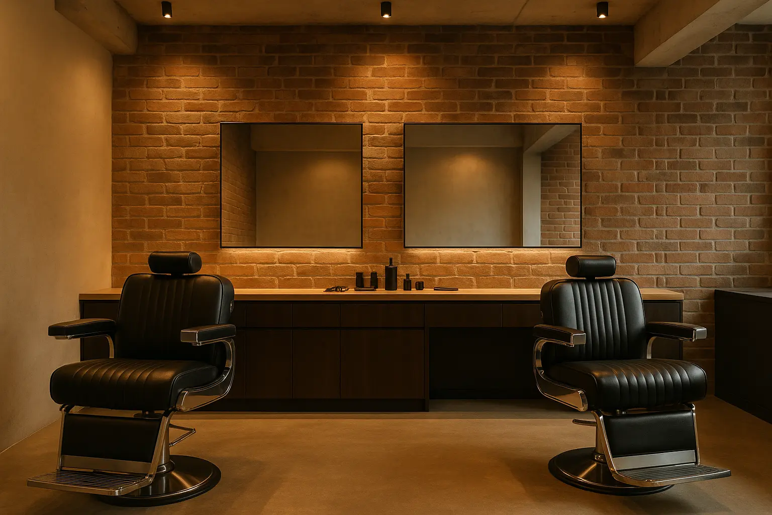 Sector Studios barber shop interior